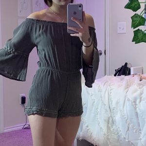 Olive Green Romper